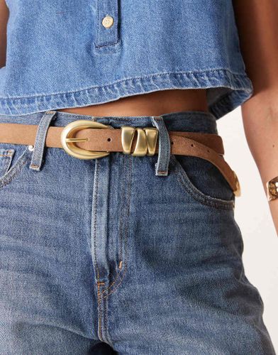 Ceinture en daim  boucle - Gina Tricot - Modalova