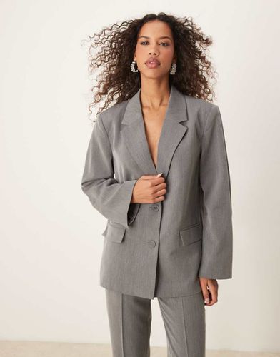 Blazer d'ensemble oversize - chiné - Gina Tricot - Modalova