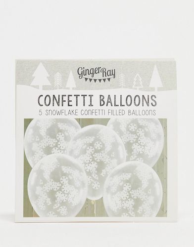Ballons garnis de confettis flocon de neige - Ginger Ray - Modalova