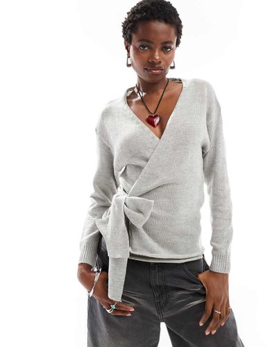 Pull cache-caur en maille - Gris chiné - Glamorous - Modalova