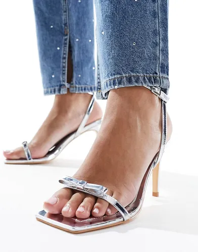 Sandales minimalistes à talon avec noeud - Glamorous - Modalova