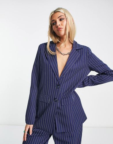 Blazer d'ensemble oversize à coupe décontractée et fines rayures - Daisy Street - Modalova