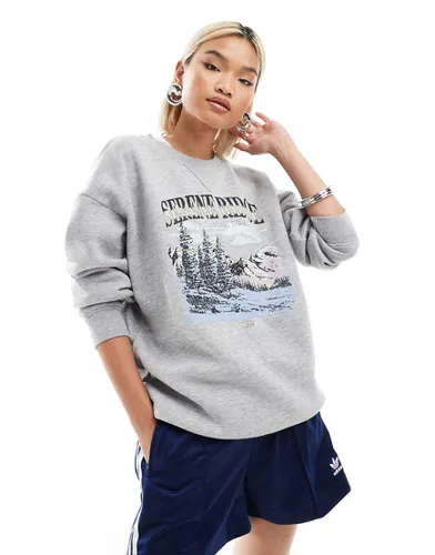 Sweat oversize avec imprimé Serene Bridge » - chiné - Daisy Street - Modalova