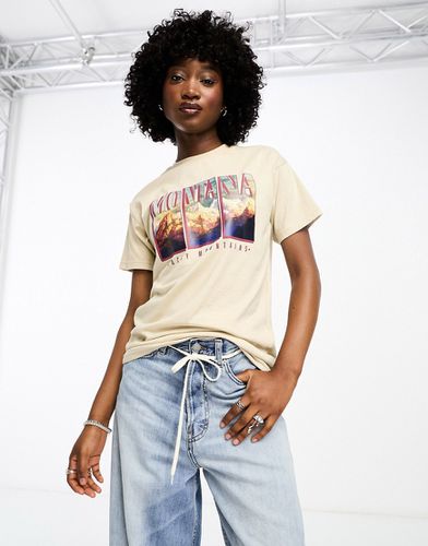 T-shirt oversize avec imprimé Montana - Daisy Street - Modalova
