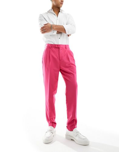 Pantalon habillé fuselé à taille haute avec plis - Devils Advocate - Modalova