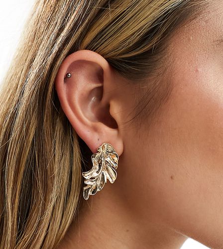 Boucles d'oreilles feuille oversize - Designb London - Modalova
