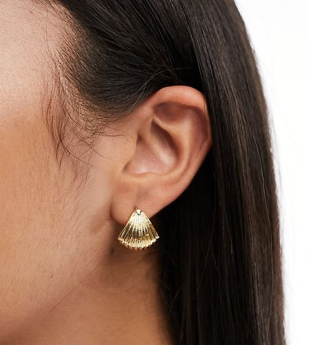 Boucles d'oreilles texturées motif coquillage - Designb London - Modalova