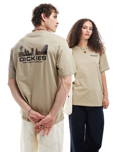 Bridger - T-shirt avec imprimé ville au dos - Kaki - Dickies - Modalova