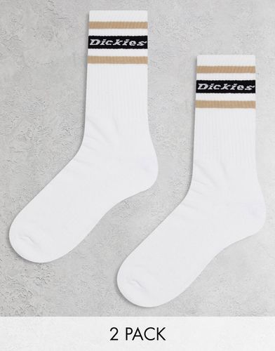 Genola - Lot de 2 paires de chaussettes - Blanc et sable - Dickies - Modalova