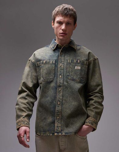Houston - Chemise en jean  manches longues - Indigo  dlavage - Dickies - Modalova