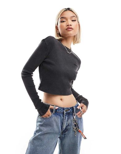 Newington - T-shirt crop top à manches longues - délavé - Dickies - Modalova