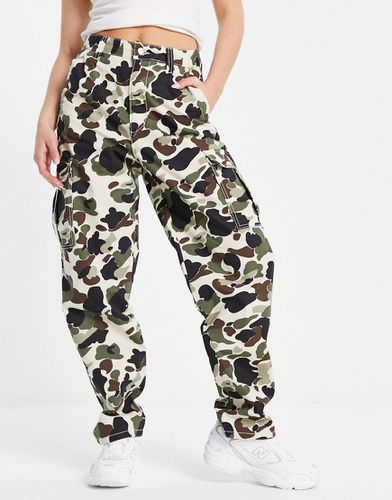 Bella - Pantalon cargo à imprimé camouflage - Dr Denim - Modalova