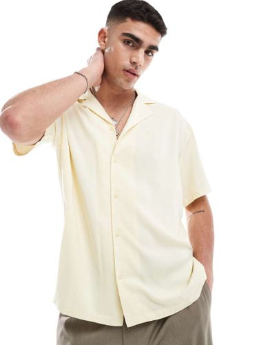 Madi - Chemise dcontracte  manches courtes et broderies - beurre - Dr Denim - Modalova