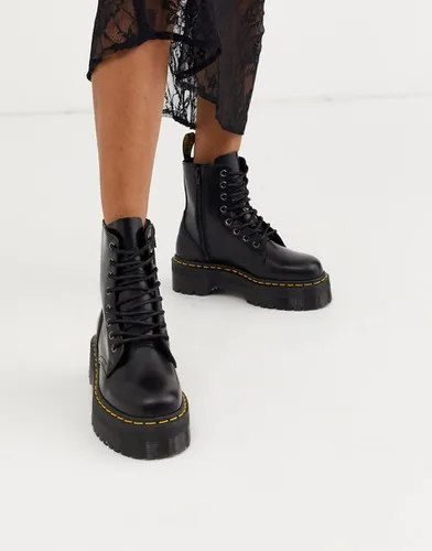 Jadon - Bottes en cuir lisse 8 aillets à plateforme - Dr Martens - Modalova