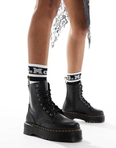 Dr. Martens - Jadon - Bottes unisexes en cuir lisse avec semelle plateforme et 8 paires d'aillets - Dr Martens - Modalova