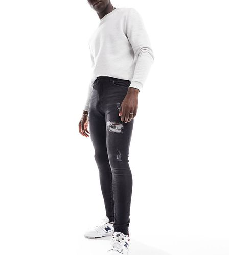 DTT Tall - Jean skinny stretch avec détails usés - délavé - Don't Think Twice - Modalova