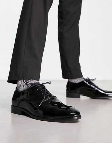 London - Chaussures Oxford brillantes à lacets - Noir - Dune - Modalova