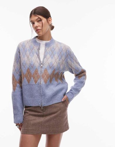 Gilet zipp motif losanges - layette - Emory Park - Modalova
