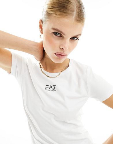 Emporio Armani - T-shirt à logo au centre - Ea7 - Modalova