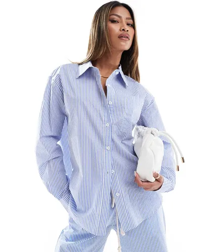 Chemise d'ensemble coupe boyfriend oversize à rayures - Edikted - Modalova