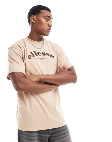 Franks - T-shirt avec logo sur la poitrine - Beige - Ellesse - Modalova