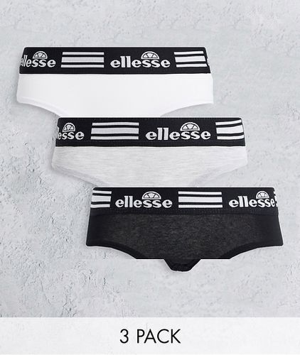 Lot de 3 shorts avec logo - , blanc et gris - Ellesse - Modalova