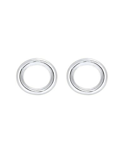 Boucles d'oreilles minimalistes à motif géométrique en argent massif 925 - Elli - Modalova