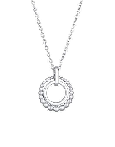 Collier élégant avec pendentif cercles sertis de boules et de cristaux - Elli - Modalova