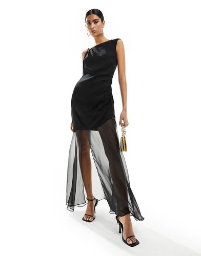 Ever New - Robe longue transparente et contrastante - Forever New - Modalova