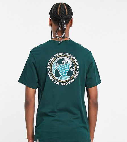 Exclusivité ASOS - - Globe Sketch - T-shirt imprimé au dos - foncé - The North Face - Modalova