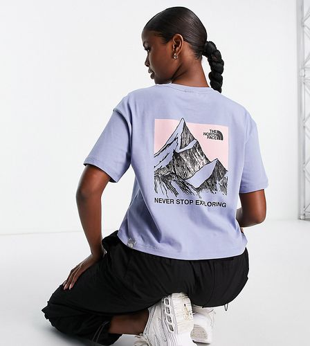 Exclusivité ASOS - - Sketch Box - T-shirt crop top avec imprimé au dos - The North Face - Modalova
