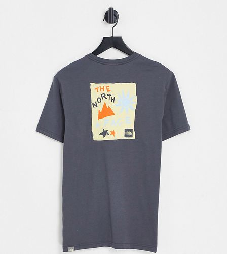 Exclusivité ASOS - - Sun & Stars - T-shirt imprimé au dos - Gris - The North Face - Modalova