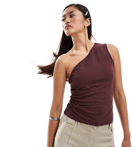 Exclusivité ASOS - - Cindy - Top asymétrique - Bordeaux - Weekday - Modalova