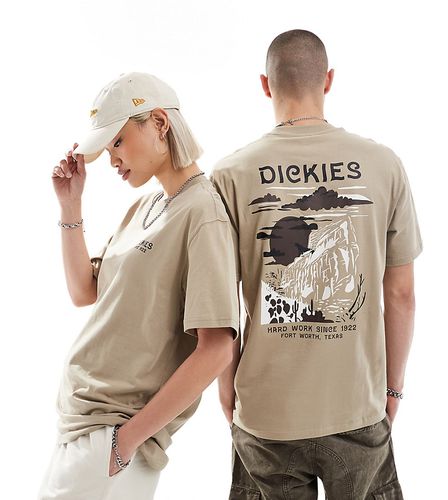 Exclusivité ASOS - - Eagle Point - T-shirt imprimé dans le dos à manches courtes - Sable - Dickies - Modalova