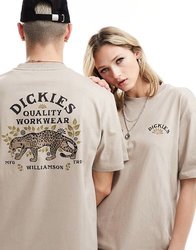 Exclusivité ASOS - - Fort Lewis - T-shirt avec imprimé tigre au dos - Beige - Dickies - Modalova