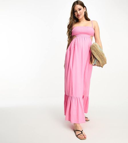 Exclusivité - Emerald - Robe d'été longue à découpe - Limonade rose - The Frolic Maternity - Modalova