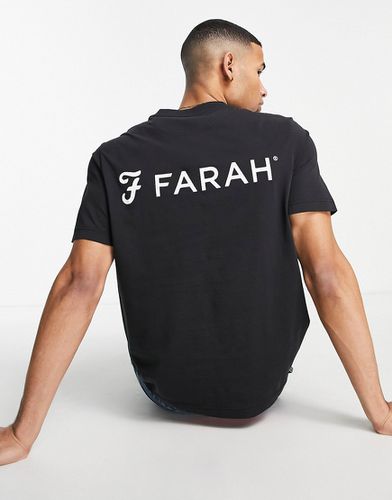 Trafford - T-shirt à imprimé logo au dos - Farah - Modalova