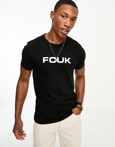 FCUK - T-shirt à logo - Noir - French Connection - Modalova