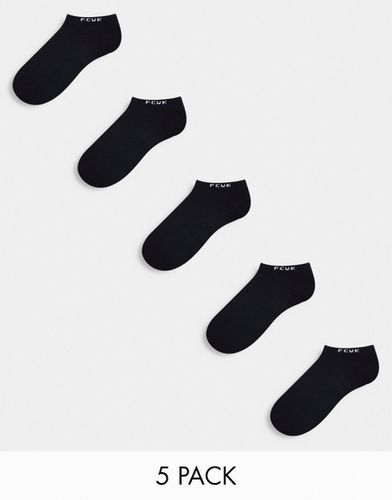 FCUK - Lot de 5 paires de chaussettes de sport - French Connection Mens - Modalova