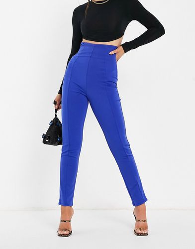 Pantalon taille haute ajusté stretch - Cobalt - Flounce London - Modalova