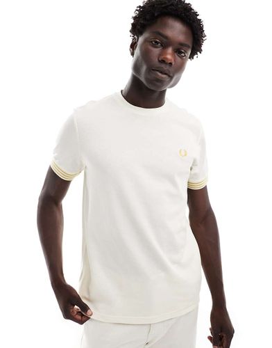 T-shirt avec bordure de la manche contrastante - cassé - Fred Perry - Modalova