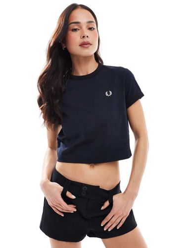 T-shirt crop top  bords contrastants - Fred Perry - Modalova