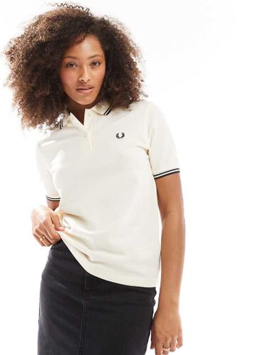 Polo avec bordures à deux rayures - cassé et noir - Fred Perry - Modalova