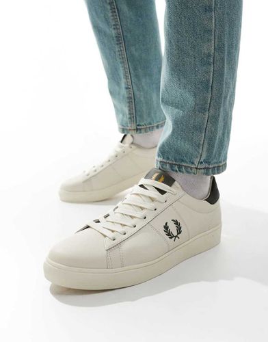 Spencer - Baskets en cuir - cassé et gris - Fred Perry - Modalova