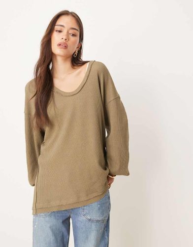 Coast - Sweat thermique  manches longues - Olive - Free People - Modalova
