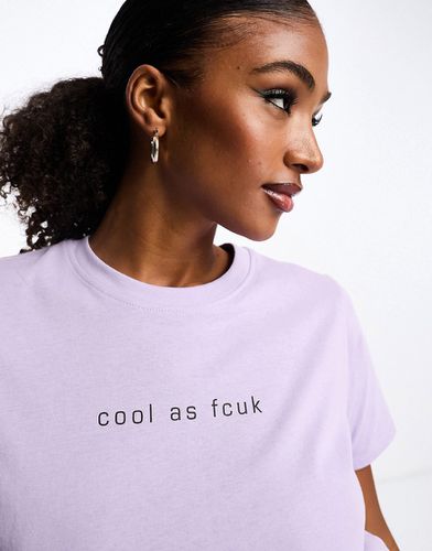 T-shirt Cool as FCUK - Lavande - French Connection - Modalova