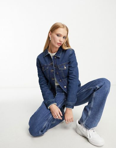Veste en jean avec bordure en fausse fourrure - French Connection - Modalova