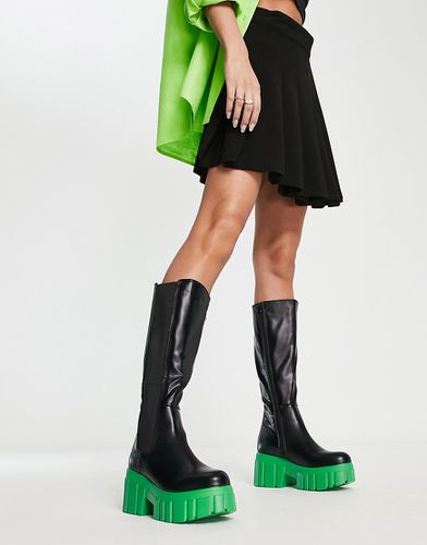 Bottes hauteur genou à semelle contrastante - et vert - Koi Footwear - Modalova