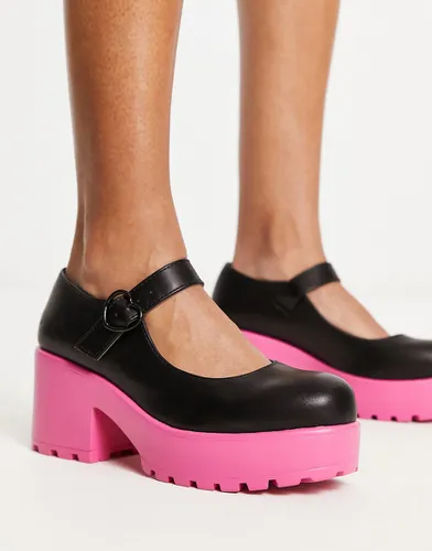 KOI - Tira Sticky Secrets - Babies à semelle rose - Noir - Koi Footwear - Modalova
