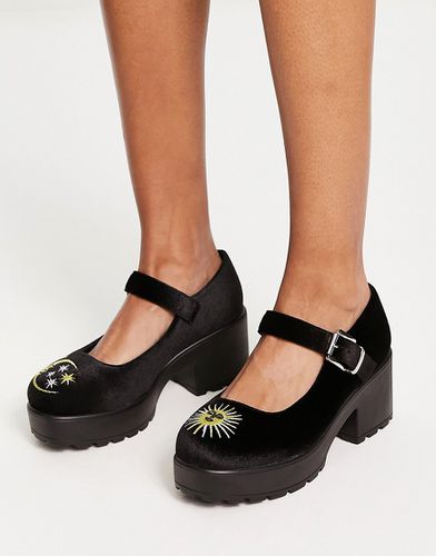Koi - Tira Witchy - Chaussures à talon avec broderie soleil et lune - Koi Footwear - Modalova